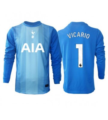 Tottenham Hotspur Guglielmo Vicario #1 Målmand Udebanetrøje 2025-26 Langærmet